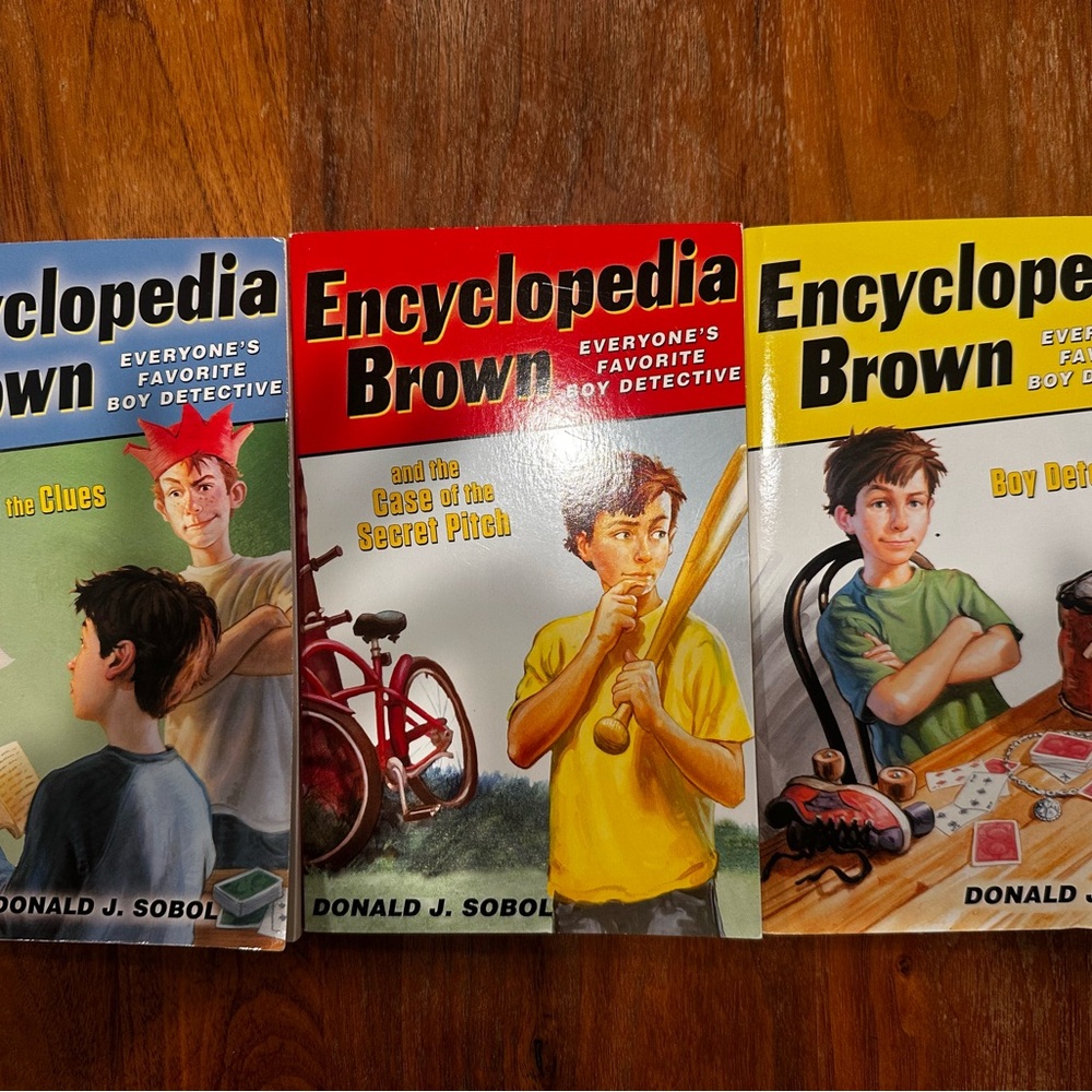 Encyclopedia Brown Kids Detective Book Set - Books 1,2,3